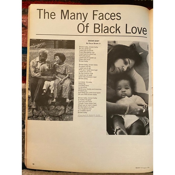 Ebony Magazine, August 1981 Special Issue "Black Love Jermain and Hazel Jackson - Picture 4 of 16